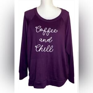 Coffee and Chill Top 2X Purple